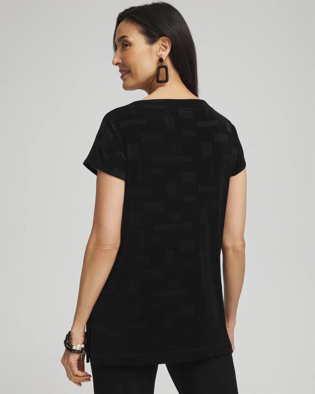 Travelers Jacquard Cap Sleeve Tunic - image 3